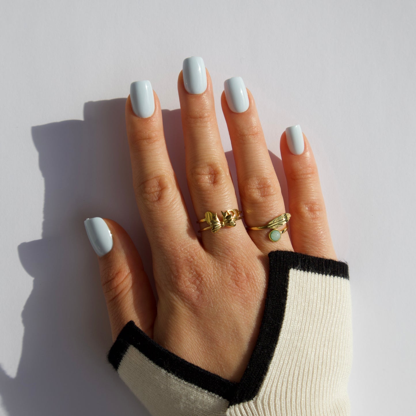 Sky Blue Press-On Nails