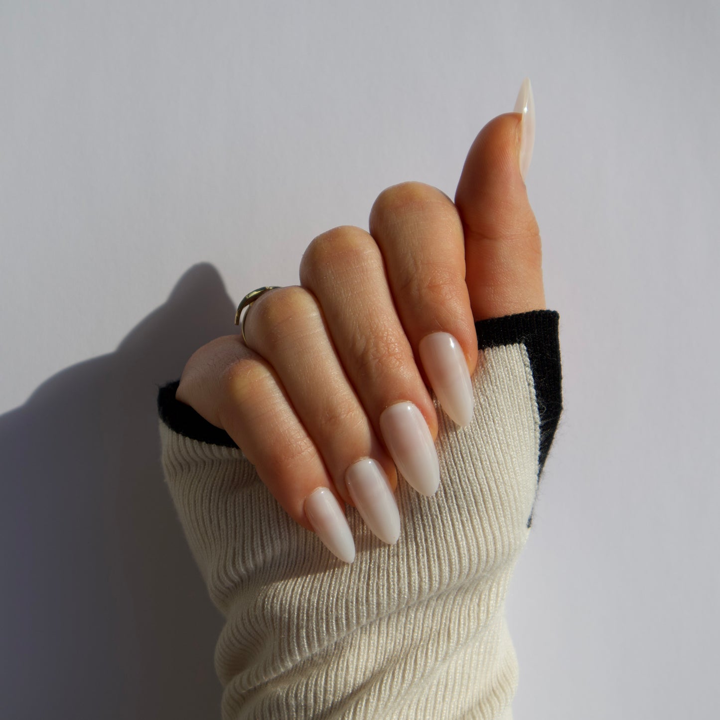 Milky White Press-On Nails