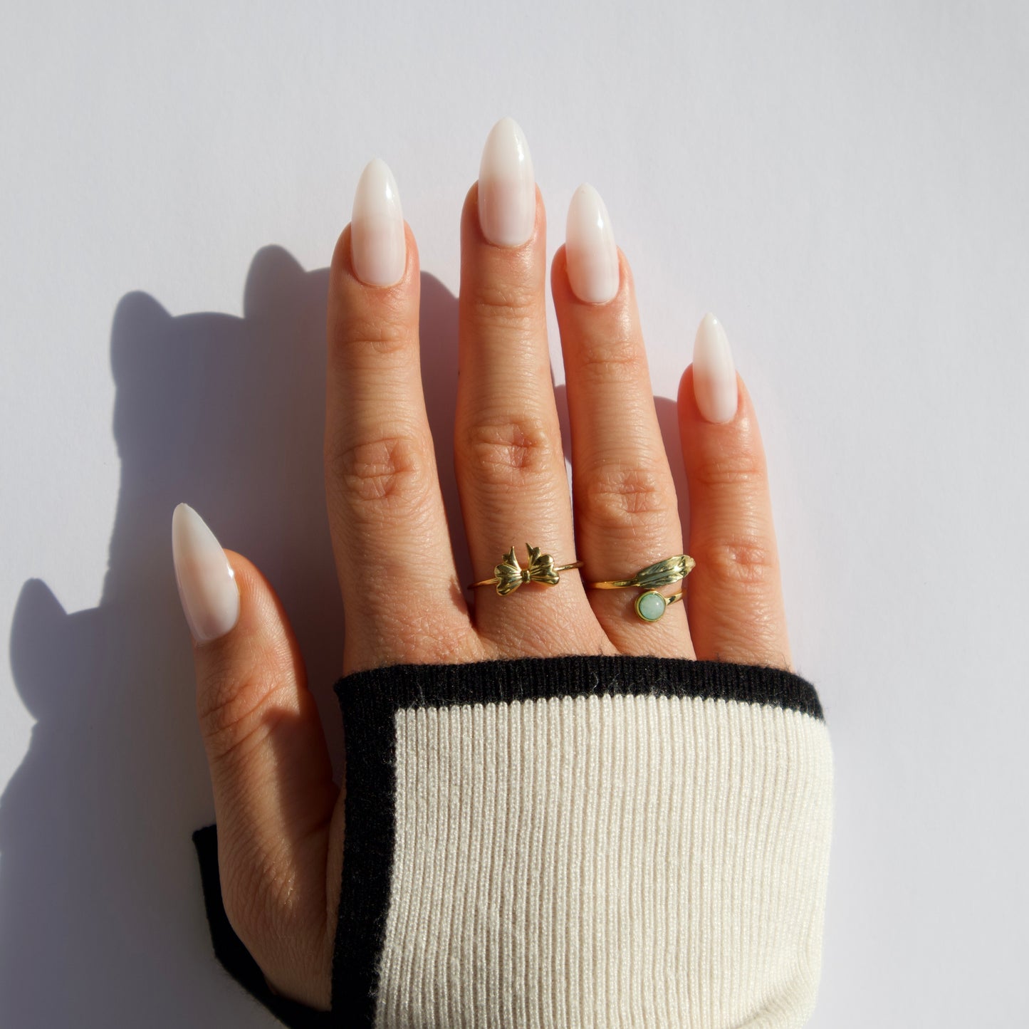 Milky White Press-On Nails