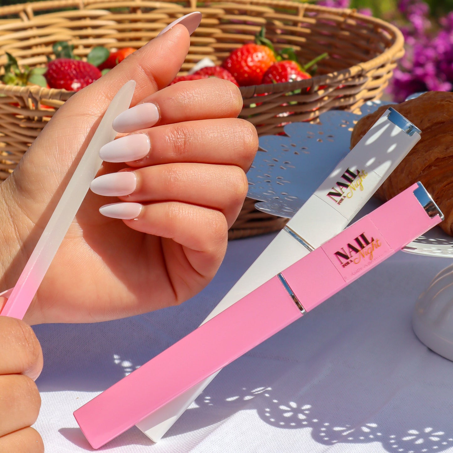 Lima de uñas de vidrio